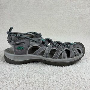 Keen Sandals Womens 8 Gray Whisper Fisherman Waterproof Hiking Breathable Sports